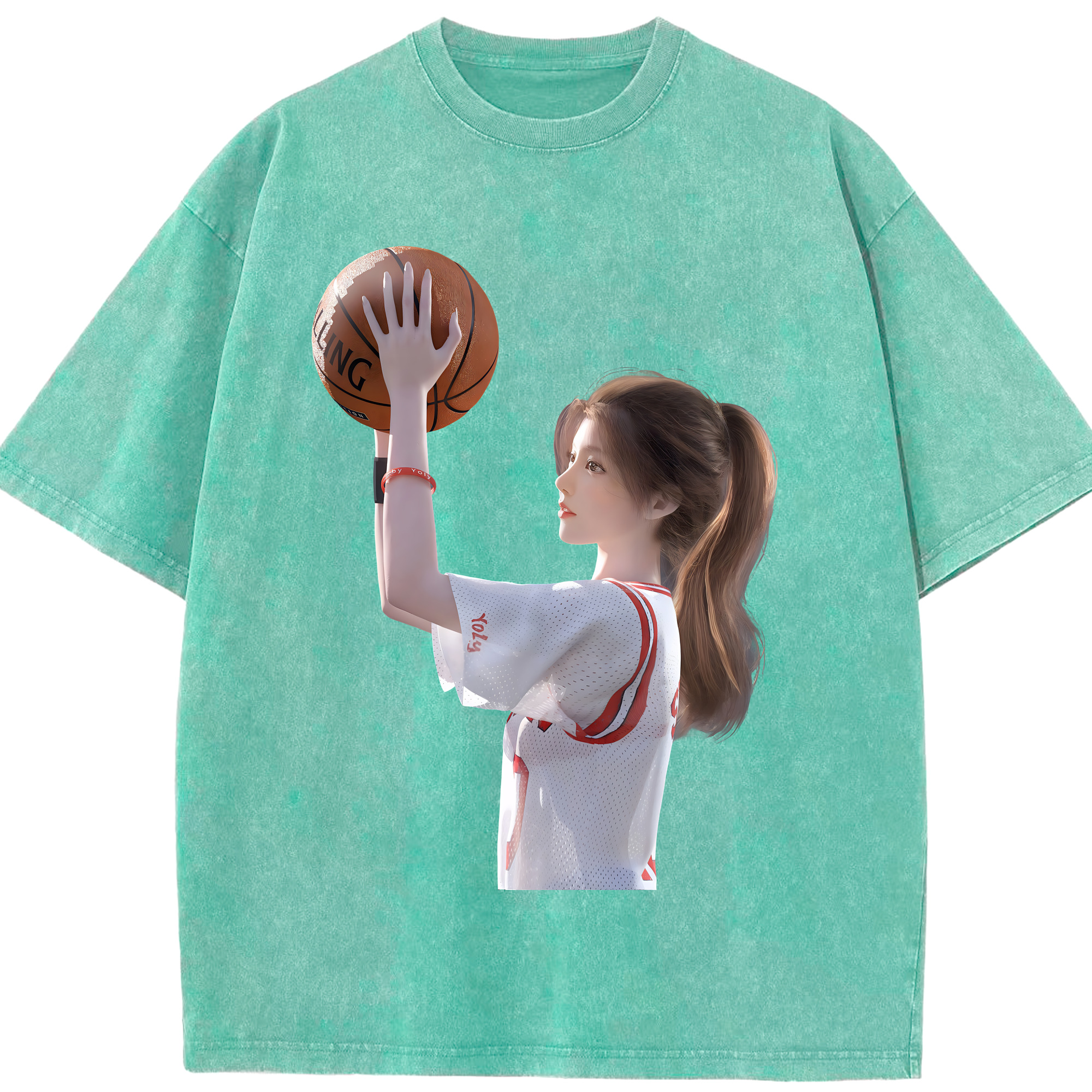 （画像用） SLAM DUNK／スラムダンク 綿100% ヴィンテージ風 半袖Tシャツ（フロントプリント）